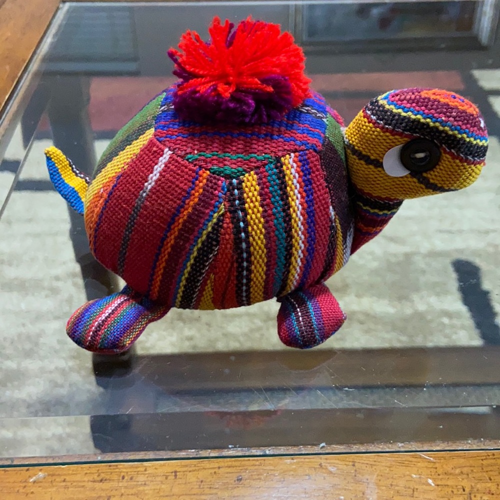 Turtle toy Stuffed Animal Zoo vintage